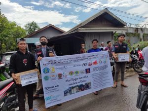 Relawan Gabungan Satui Angsana Kembali Galang Dana