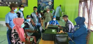 Lanal Banjarmasin, Gandeng Pengusaha Kelapa Sawit Gelar Vaksinansi Maritim