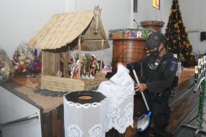 Jelang Perayaan Natal 2021, Polda Kalsel Sterilisasi Gereja-gereja
