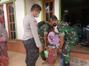 Serbuan Vaksin Kodim 1002/HST Dikuti Lansia 94 Tahun