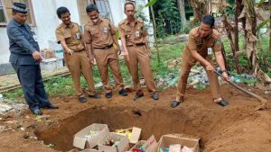 DKUMP2 Tanbu Musnahkan Barang Sitaan Dengan di Pendam
