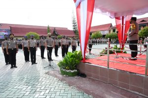 Ratusan Personil Polda Kalsel Naik Pangkat