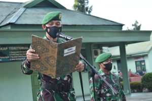 Bacakan Amanat Kasad, Dandim 1002/HST Pimpin Upacara Bendera 17-An