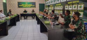 Dandim 1002/HST Pimpin Sidang Jabatan Pada Triwulan I TA.2022