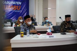 Bupati Zairullah Ikuti Optimalisasi Program JKN secara Virtual