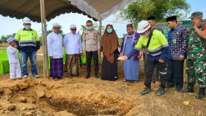 Peletakan Batu Pertama Mesjid Jami Hidayatul Mukarramah Satui