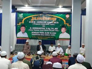 Pengasuh Istana Anak Yatim Kalsel Silaturahmi ke Para Ulama HSU
