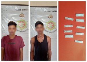 Penyalahguna Narkoba, 2 Pemuda Angsana Diamankan Polisi