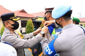 Jelang Lebaran, Kapolres Batola Pimpin Apel Gelar Pasukan Operasi Ketupat Intan 2022