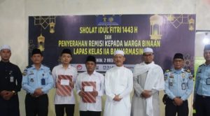 Dua Warga Binaan Lapas Teluk Dalam Bebas,1942 Mendapat Remisi Khusus
