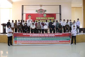 Bupati dan Kapolres Pulpis Hadiri Deklarasi Damai, Jelang Pilkades Serentak