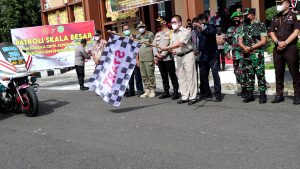 Jelang HUT Bhayangkara Ke-76, Polres Pulpis Gelar Patroli Skala Besar