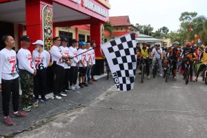 Meriahkan HUT Bhayangkara Ke-76 Polres Sukamara Gelar Gowes Bareng