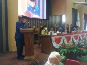 DPRD Tanbu Gelar Rapat Paripurna Pemandangan Umum Fraksi Terhadap LPJ APBD TA 2021