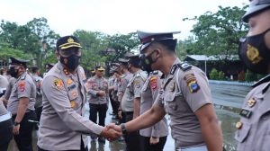 Polres Tanah Bumbu Gelar Upacara Kenaikan Pangkat, Ini Pesan Kapolres