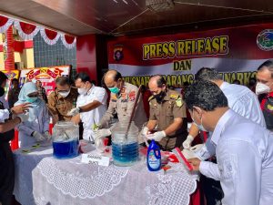 Polda Kalteng Musnahkan 4 Kg Sabu Hasil Pengungkapan Mei – Juni di 4 Wilayah