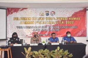 Tingkatkan Kemampuan Personil, Polda Kalsel Gelar Pelatihan Editing Video