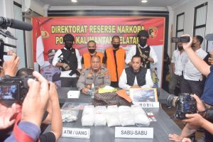 Polda Kalsel Gagalkan Peredaran 10 Kg Sabu Lintas Kalimantan