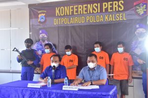394 Kayu Bulat dan 9 Kilogram Ikan Sungai Diamankan Dit Polairud Polda Kalsel