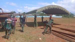 Persiapan Jelang Penutupan TMMD ke-114 Kodim 1022 Tanah Bumbu