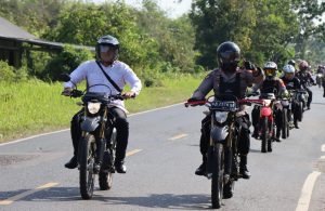 Siaga Karhutla, Kapolres Pulpis Patroli Dengan Trail dan Cek Embung