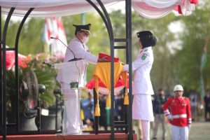 Pemkab Tanbu Gelar Upacara Peringatan HUT RI ke-77