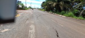 Jalan Nasional di Tanah Bumbu Retak