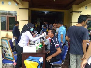 Nyambi Olah Raga Dinkes Sukamara Lakukan Pemeriksaan dan Deteksi Dini PTM