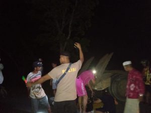 Pemotor di Batulicin Luka Parah Usai Tabrak Truk Trailer Parkir di Jalur Darma Praja