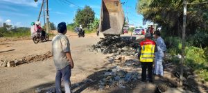 BPJN Respon Cepat Perbaiki Ruas Jalan Amblas Satui Barat, Gandeng PT. MJAB