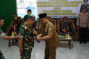 Dandim 1022 Tanah Bumbu Dikukuhkan Jadi Duta Bapak Asuh Stunting
