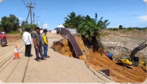 Jalan Nasional Km.171 Longsor Susulan, BPBD Tanah Bumbu Laporkan Kondisi Terkini