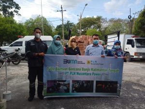 Kerjasama PMI, PT PLN Nusantara Power Bantu Korban Banjir Kalteng