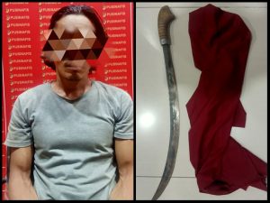 Mencurigakan, Warga Saka Batur Diciduk Polisi Karena Bawa Parang Panjang