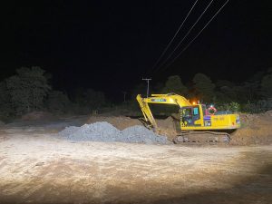 Ini Progres Pelebaran Jalan Alternatif Pemda Tanbu di Km 170 Satui Barat