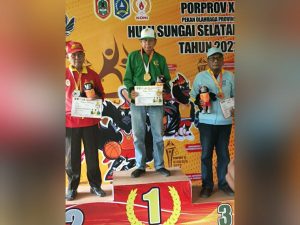 Pecatur Kabupaten Tanah Bumbu Kelas Veteran Raih Medali Emas di Porprov Kalsel