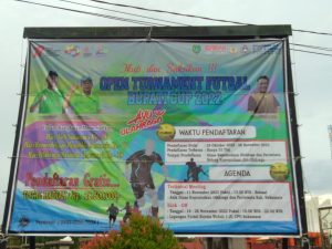 Malam Ini Bupati Buka Open Turnament Futsal Bupati Cup 2022