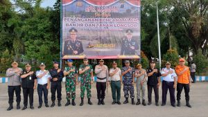 Dandim Tanah Bumbu Hadiri Apel Gelar Pasukan Kesiapsiagaan Bencana Alam