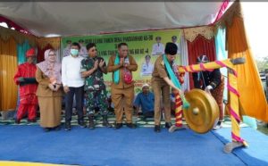 Sekda Tanbu Launching Pencanangan Kampung Keluarga Berkualitas Tahun 2022