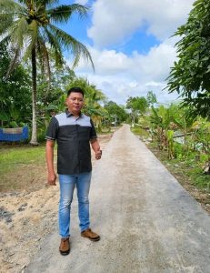 Pembangunan Jalan Pulau Petak Selesai, Rahmad Jainudin: Aspirasi di 2 Tempat Berbeda Terealisasi