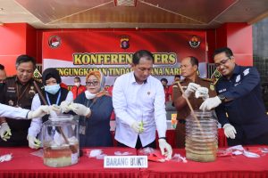 Polda Kalteng Musnahkan 599 Gram Sabu Dari 12 Kasus