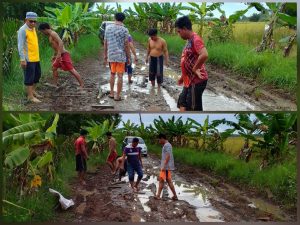 Akibat Rusak Parah, Satu Mobil Amblas di Desa Sei Telan