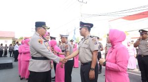 Polres Kotabaru Gelar Apel Kenaikan Pangkat Satu Tingkat