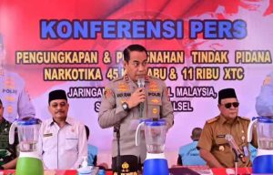 Polda Kalsel Musnahkan 45 Kg Sabu dan 11.792 Butir Pil Ekstasi, Narkotika Jaringan Internasional