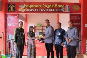 Tingginya Minat Baca, Warga Binaan Lapas Batulicin Jadi Perhatian Khusus Dispersib Tanbu