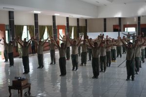 Tingkatkan Kebugaran Jasmani, Kodim Tanah Bumbu Gelar Senam dan Jalan Santai