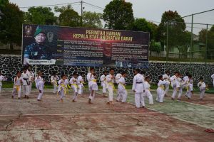 Rencana Turnamen Dandim Cup, 157 Karateka Gelar Latihan Bersama di Makodim 1022/Tnb