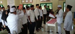 Pilkades Serentak Segera Digelar, Camat Karang Bintang Lakukan Pengambilan Sumpah Panitia