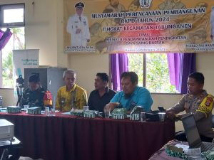 Kades Tabunganen Tengah Hadiri Musrenbang Kecamatan, Jalan Jadi Prioritas