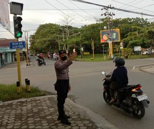 Kurangi Pelanggaran Ranmor, Sat Samapta Polres Batola Lakukan Patroli Kamseltibcar